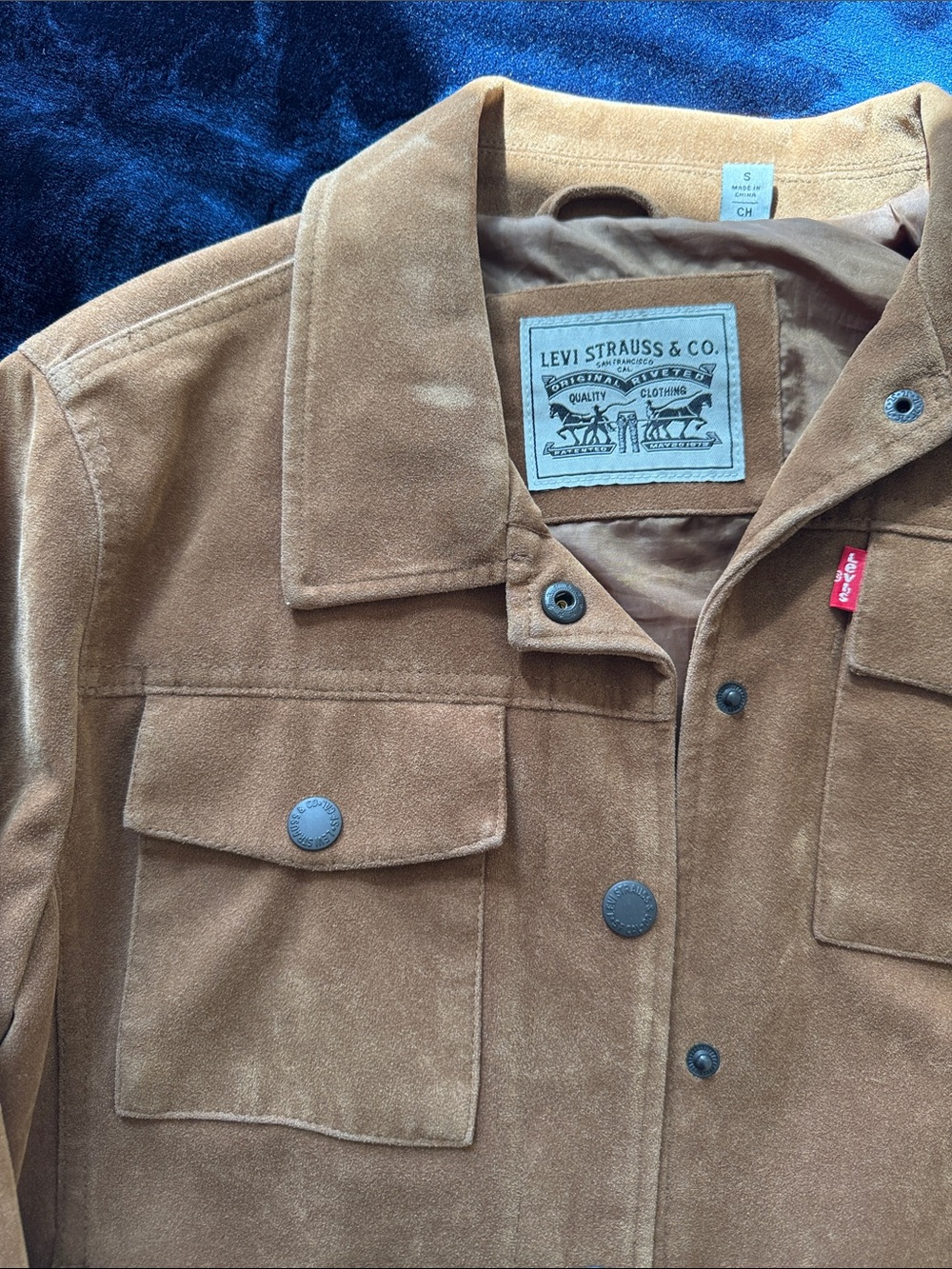 Levi's Brown Suede Trucker Jacket - Picture 2 of 5
